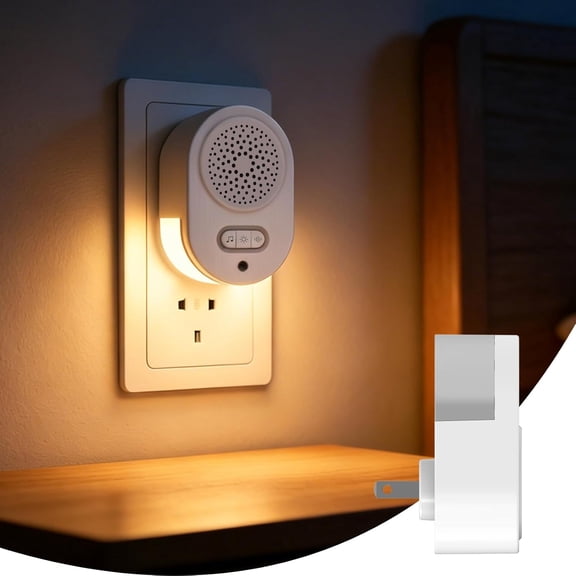Wall Plug in White Noise Sound Machine, White Noise Machine for Sleeping Adults & Baby, with 10 Soothing &RGB Nightlight