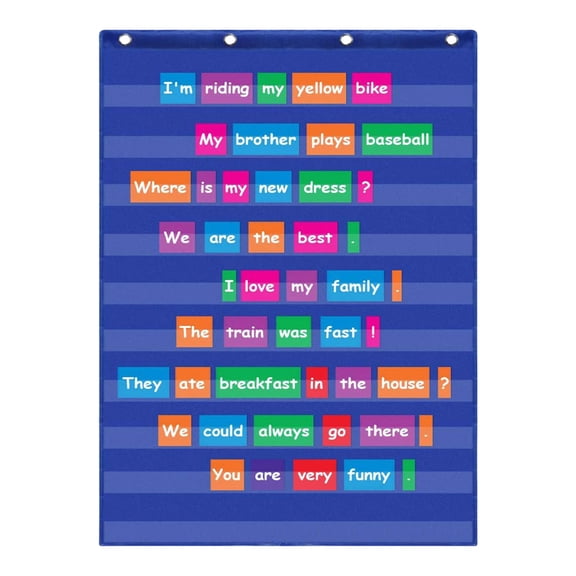 Clear 10 Pocket Charts Standard Pocket Charts Back to School Supplies for Classroom or Home School Teaching Supplies