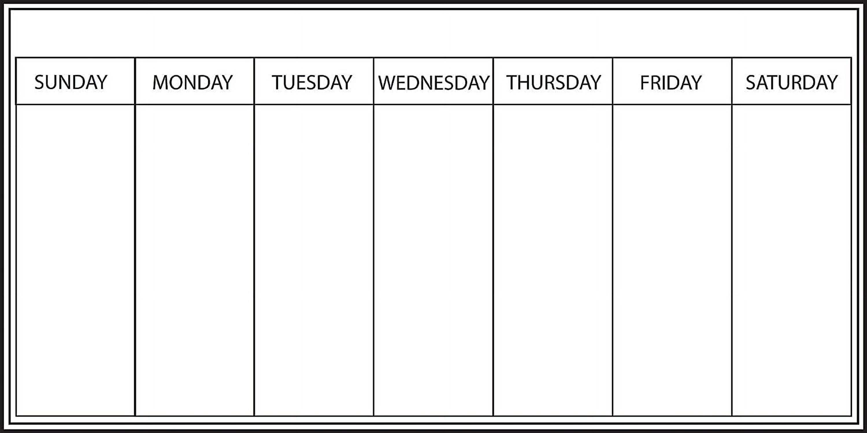 Wall Pops WPE98895 Dry Erase Peel & Stick Whiteboard DryErase Weekly