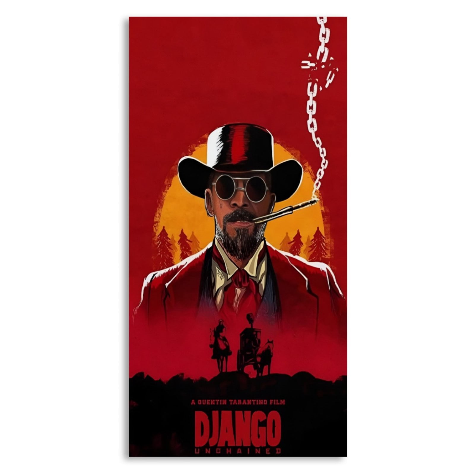 Wall Poster for Bedroom Decor Art Print - Django Movie Poster (Size: 8 ...