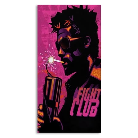 Wall Poster for Bedroom Decor Art Print - Fight Club Movie Poster (Size: 8'x16')