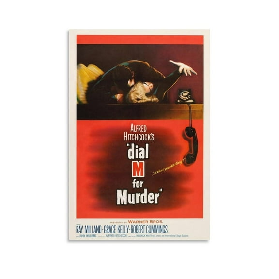 Wall Posters Dial M for Murder Movie Posters Canvas Art Poster And Wall Art Picture Print Modern Family Bedroom Decor Posters
