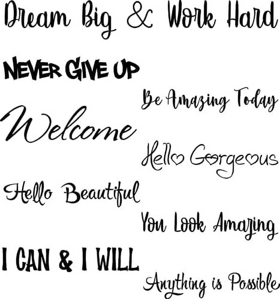 Wall Quotes Stickers Inspirational Quotes Decals Peel And Stick Motivational Wall Decals