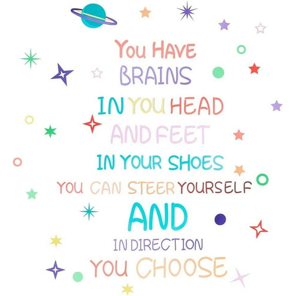 Wall Quotes Stickers Inspirational Wall Decals Universe Design Motivational Phrases Wall Stickers Positive Quotes Stickers