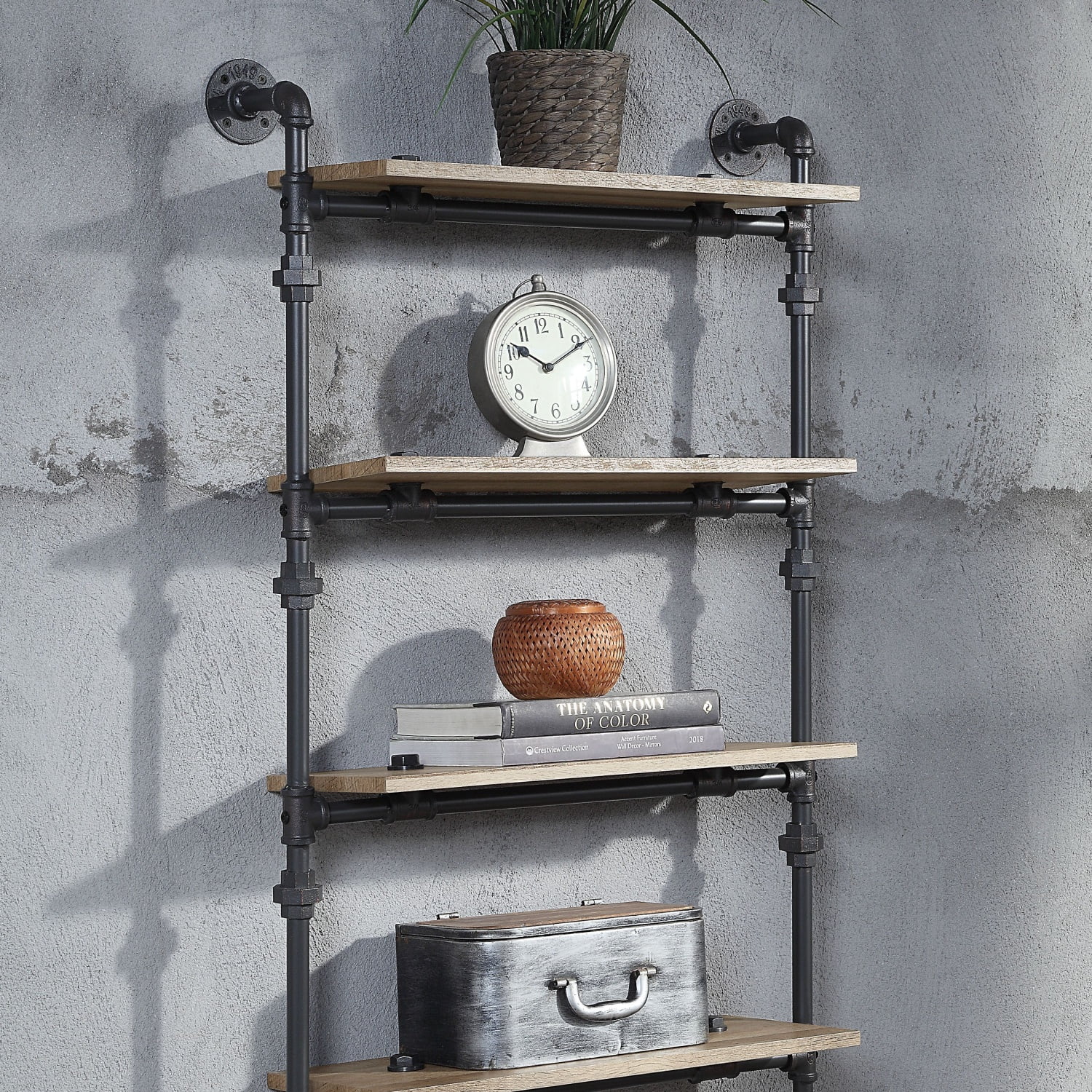 Wall Rack W/4 Shelves