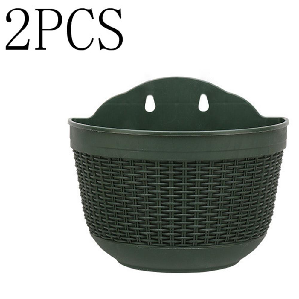 Wall and Railing Hanging Planters with S Hooks,Large Plastic Pots