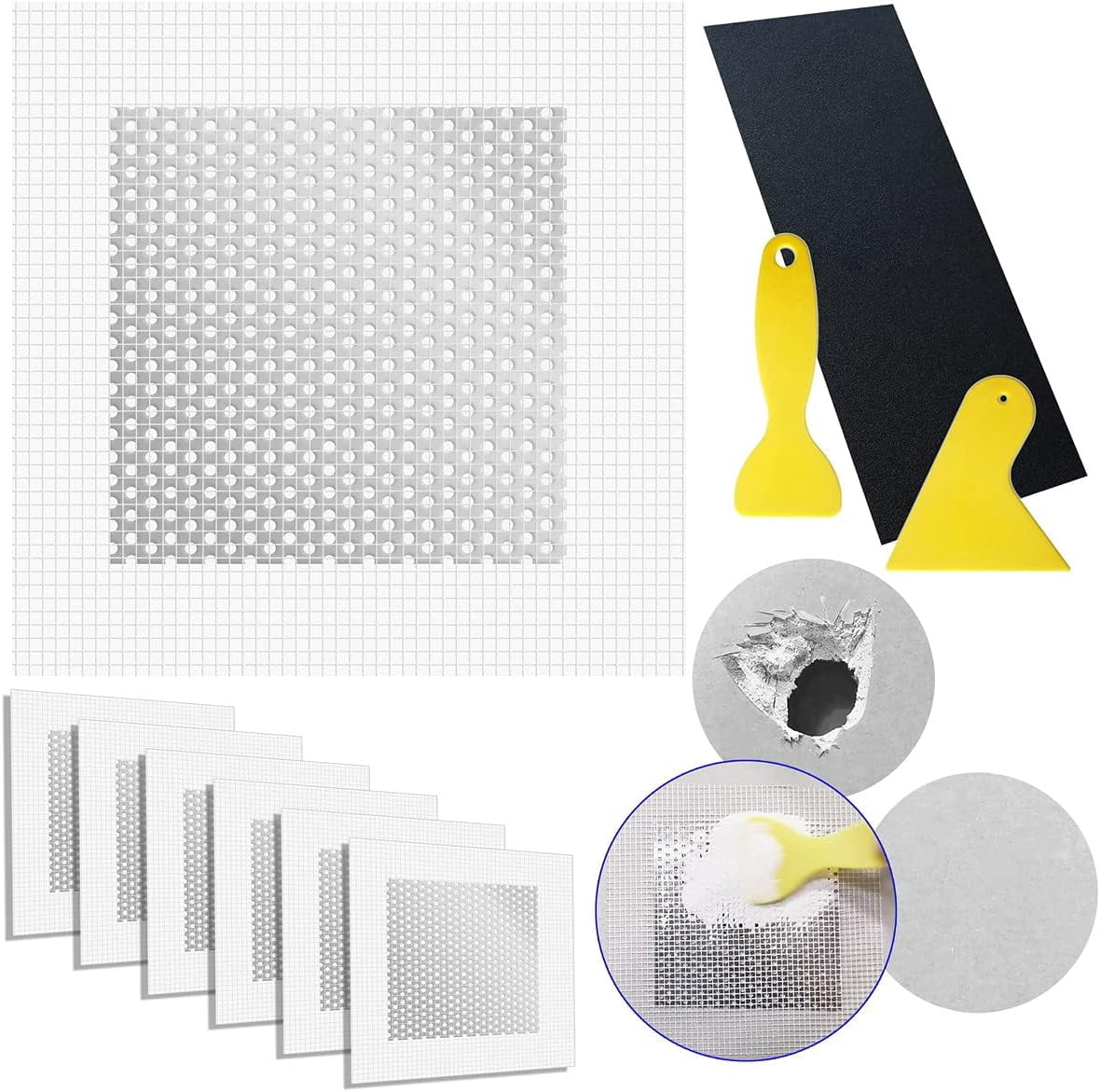 Wall Repair Drywall Repair kit Self Adhesive Fiberglass 4 Inch