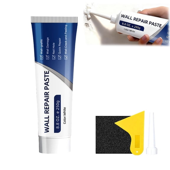 Wall Repair Kit with Scraper, Spackle Paste for Holes & Cracks, Drywall Repair Paste for Indoor Outdoor (1PCS)