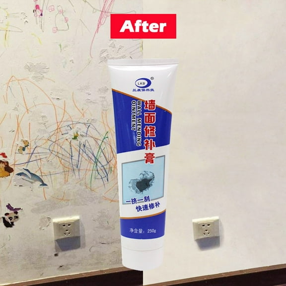 Wall Repair Paste under $5! Xqxayjr Wall Repair Cream, Peeling Graffiti Hole Filler Putty, Easy Apply Wall Patch Plaster, DIY Home Improvement Tool for Interior Wall Maintenance