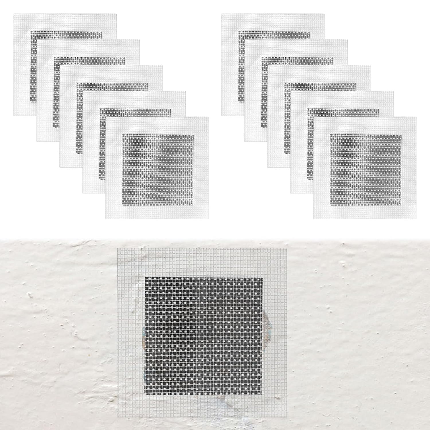 Wall Repair Patch 10 Pcs Wall Patch Repair Kit Plaster Repair 10x10cm ...