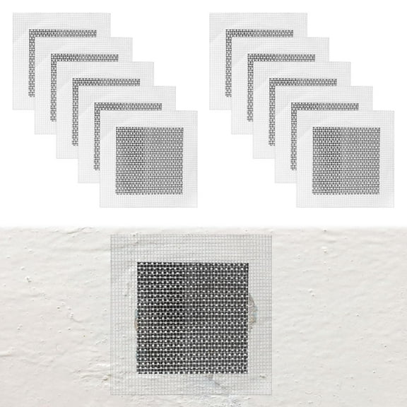 Wall Repair Patch 10 Pcs Wall Patch Repair Kit Plaster Repair 10x10cm Mesh Patch Repair Plaster Wall Repair Kit Wall Filler Kit For Repairing Holes In Walls And Cracks In Ceilings