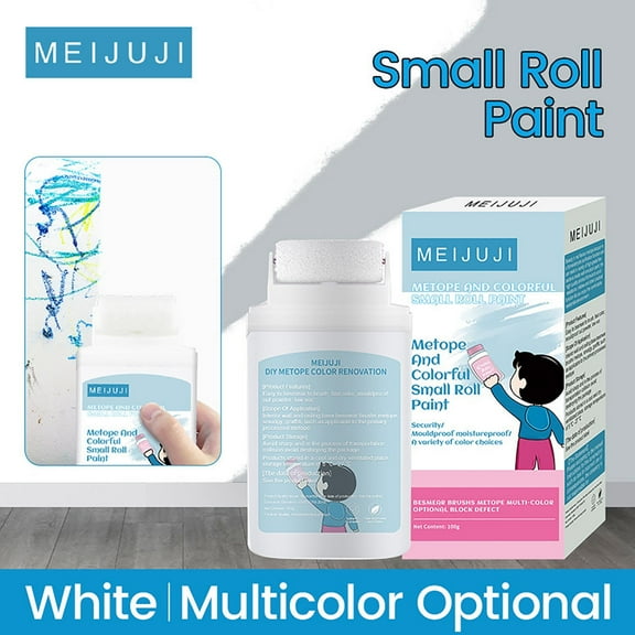 Wall Repair Rolling Brush, Roll On Spackle Wall Repair Small Roller Wall Patching Brush, Portable Roller Brush Wall Repair Tool Mini Spackle Roller