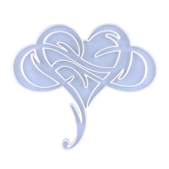 Stereo Wall Silicone Mould Valentine's Heart Shape Decor Mold Desktop Ornaments Pendant Epoxy Resin Mold