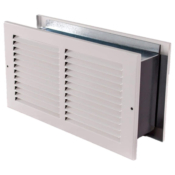 Wall Return Air Pathway, White, 12in.W x 4in.H x 3 1/2in.D, Model# TTI-RAPR12.4
