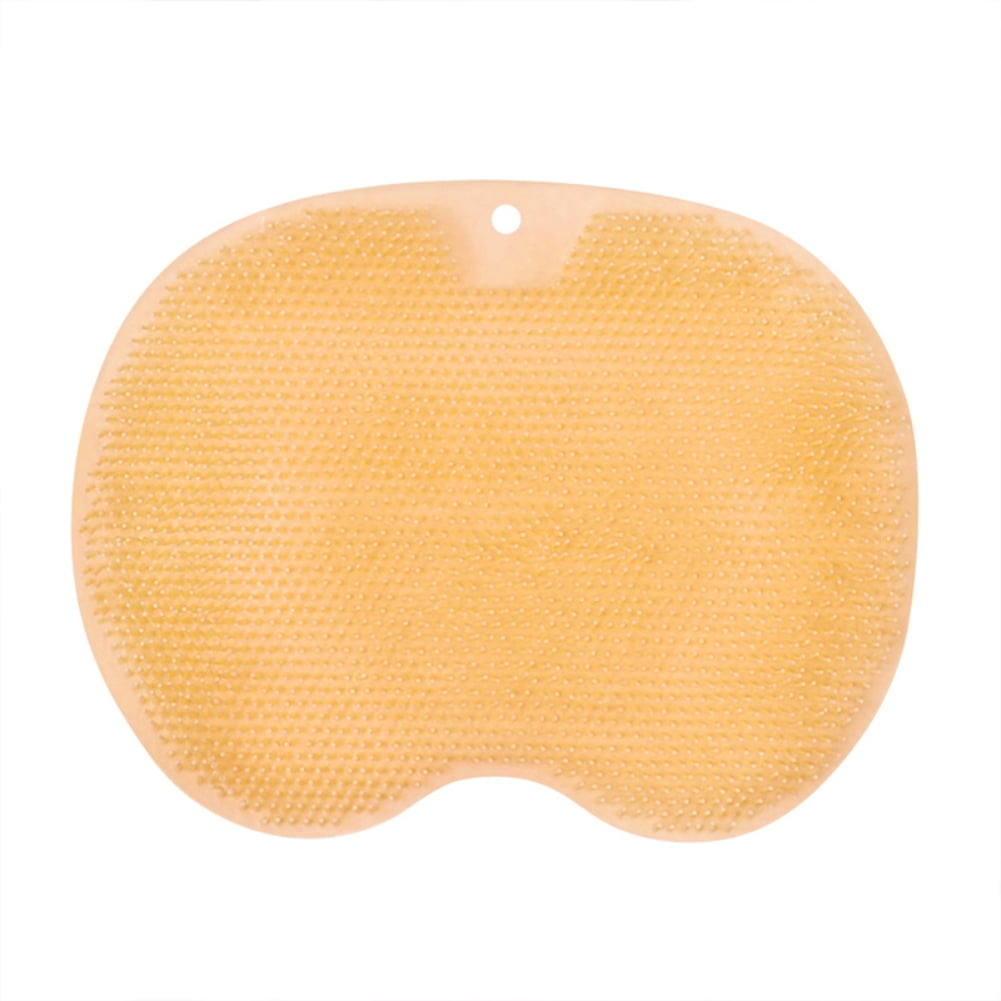 Tapis De Massage Pieds Lapin Silicone Antidérapant - Brosse Douche Pieds Et Dos 45x45cm Blanc