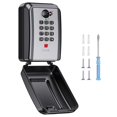 thumbnail image 1 of Wall Safe Key Lock Box, 12 Digit Combination Lock Box with Resttable Code, Large & Weatherproof , Key Safe Storage Box, 1 of 8
