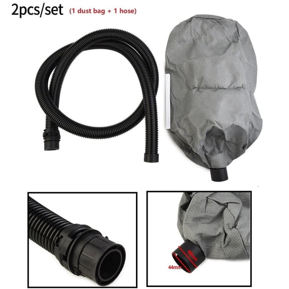 Wall Sander Vacuum Collection System With 2M Hose Dust Bag For Electric Drywall Sander Self-Priming Sandpaper Machine Dust Collector gray Black