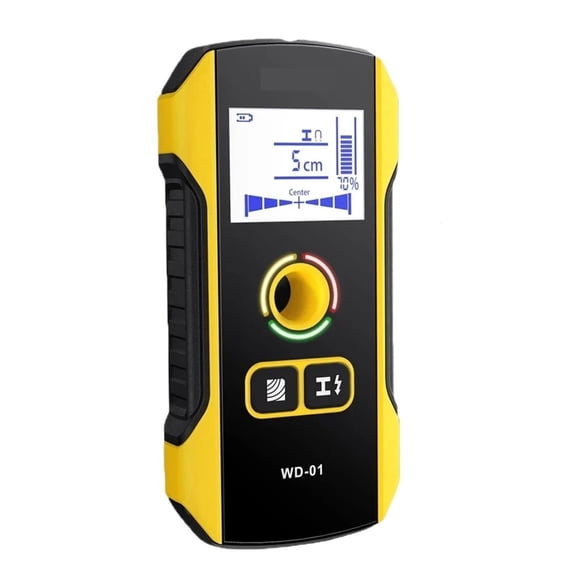 Wall Scanner For Detecting Metal, AC Live Cables, Wires, Wood Studs, Pipes And Rebars ,Easy to Operate