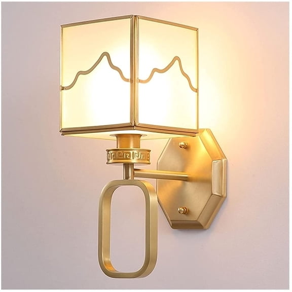 Wall Sconce E14 Full Copper Minimalist Creative Wall, Sconce Lighting Fixture Modern Wall, Bedroom Bedside Lamp Dining/Living Room Hallway