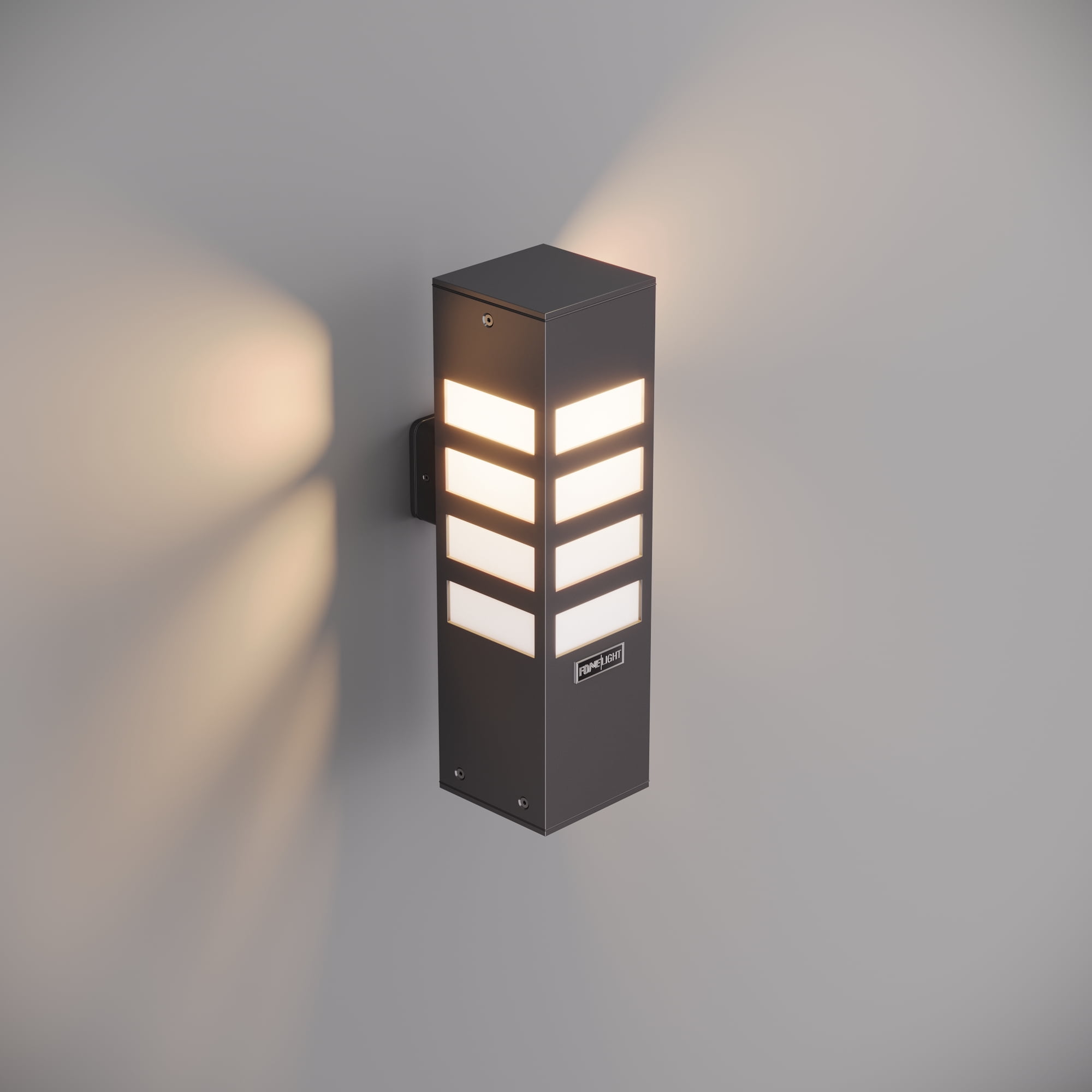 FoneLight 1-Light Matte Grey Modern Outdoor Corded Electric LED Wall Sconce with Milk Glass