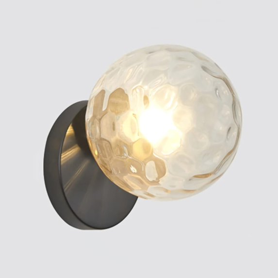 Wall Sconce Mid Century Modern Glass Globe Wall Lights, 1 Light,6" Wide E26 Bathroom Vanity Lights for Living Room Bedroom Bedside Hallway,Gold,D