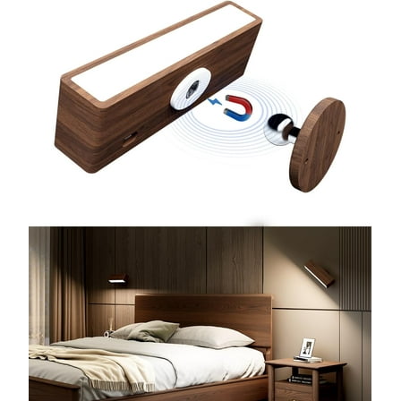 Wall Sconce, Sconces Wall Lighting, Wall Mounted Reading Light, Dimmable Magnetic Wall Mounted Lamp, LED Wall Lights Rotatable for Bedroom, Living Room (Brown)