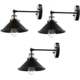 thumbnail image 1 of 3-Light Industrial Wall Sconces, Battery Powered Dimmable LED Sconce Lighting Fixture, 1 of 7