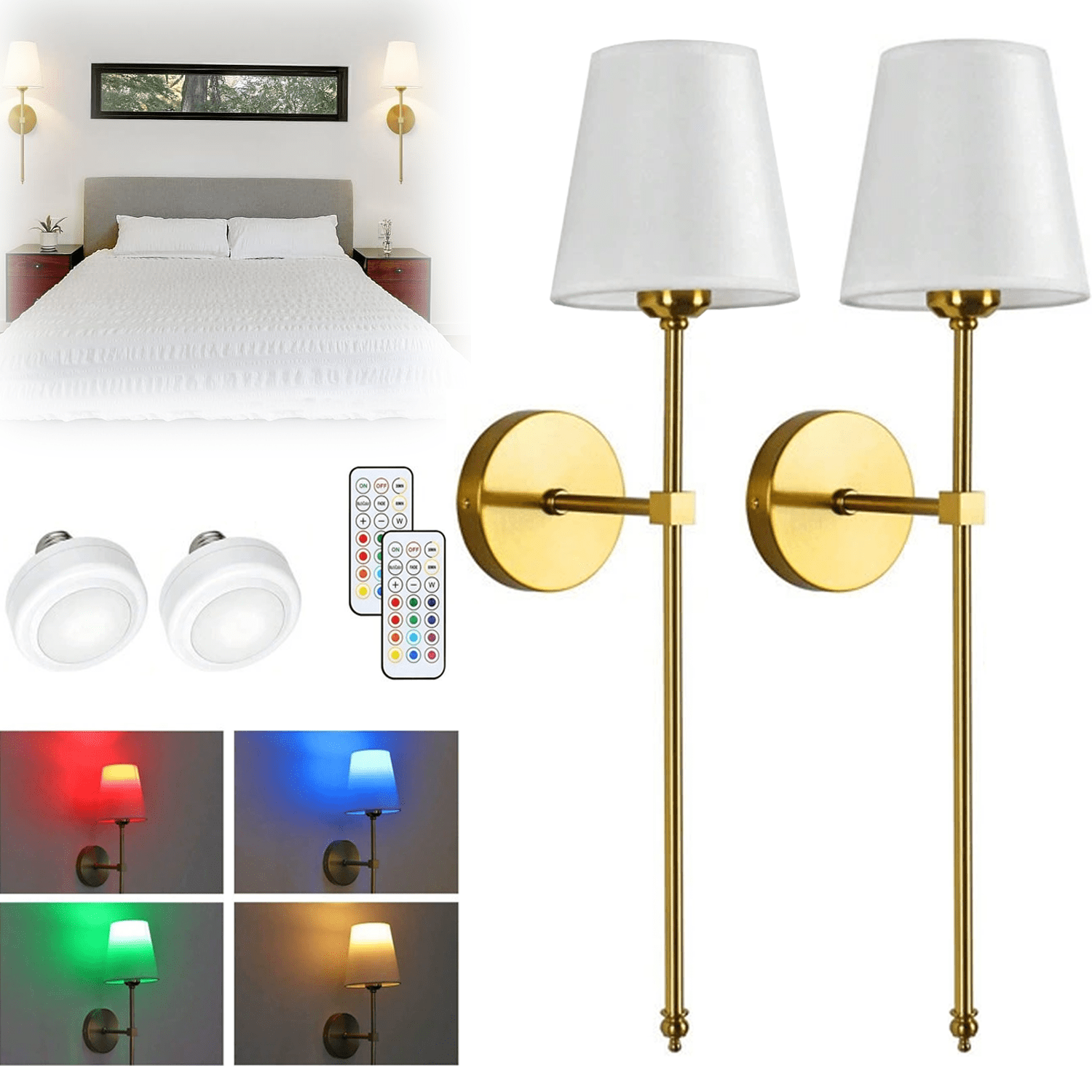 Wall Sconces Set Of Two, Gold Modern Knurled Sconce Wall Lights