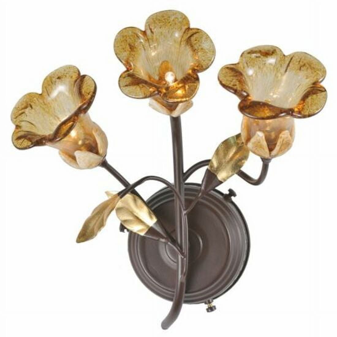 Celestial Bronze 3-Light Dimmable Wall Sconce