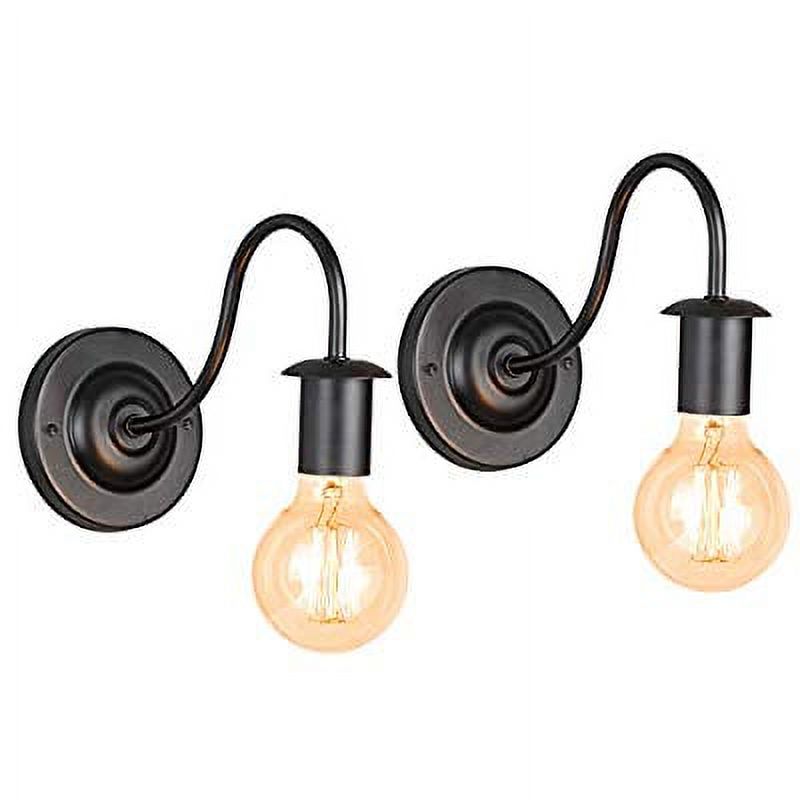 Wall Sconces 2 Pack Industrial Wall Lamps, Modern Wall Mounted Lights with Hardwired for