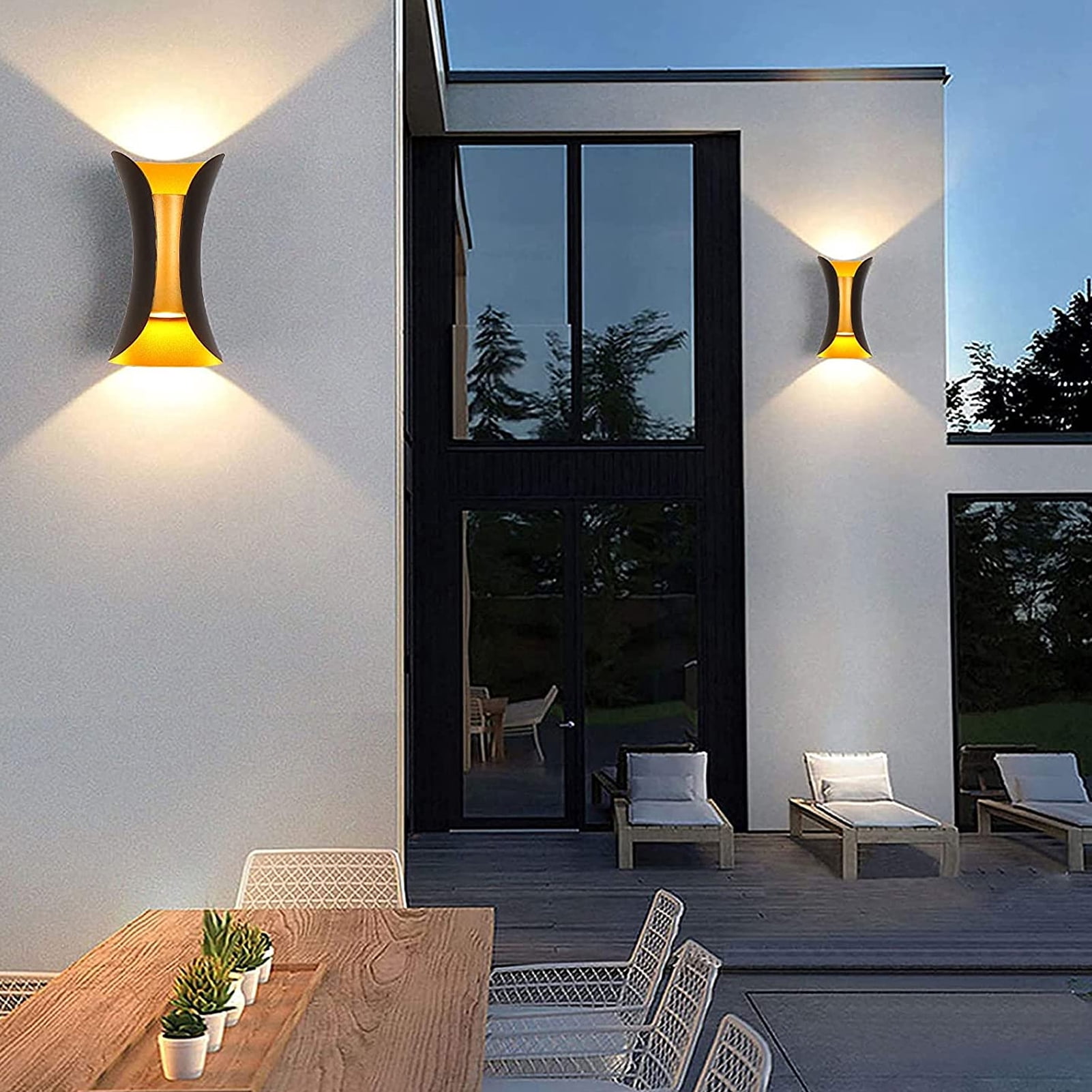 Wall Sconces, LED Up and Down Lights Modern Outdoor Porch Wall 10W