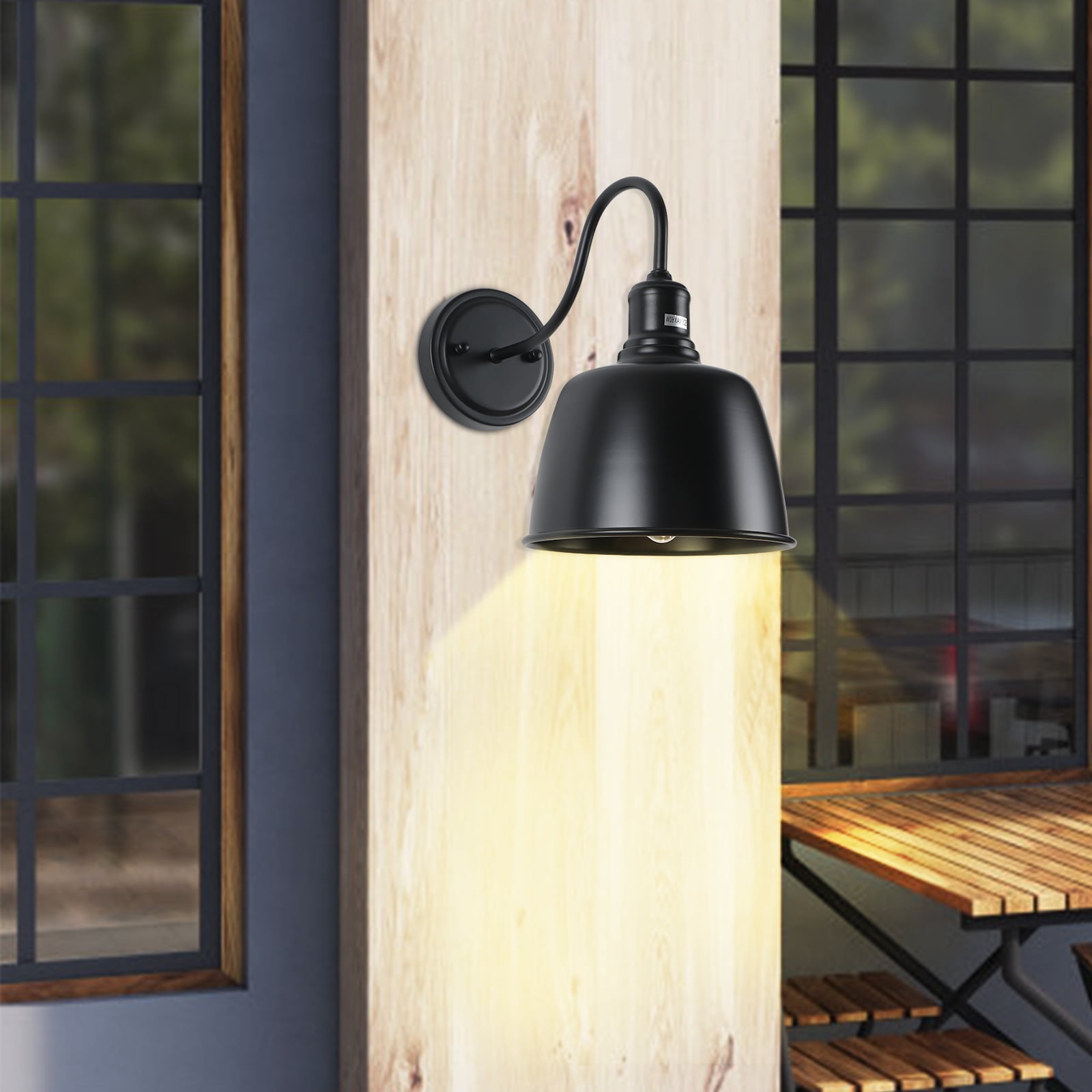 Wall Sconces Lighting Fixture Set of 2, Bedside Wall Mounted Reading Lamp with On-Off Switch for Industrial Bedroom, Bathroom Hallway Living Room