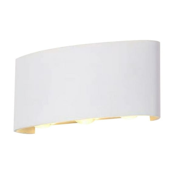 Wall Sconces down Lighting Indoor Double Head Curved Wall Lamp, Warm White Led Light, Aluminum Material, for Bedroom, Living Room, Hallway, Ihhxbz