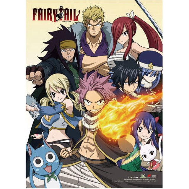 Wall Scroll Fairy Tail Fairy Tail Heroes Wall Art Licensed ge86869