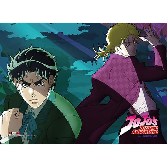 Wall Scroll - Jojo's Bizarre Adventure - Jonathon & Dio Suit Anime Art ge86265