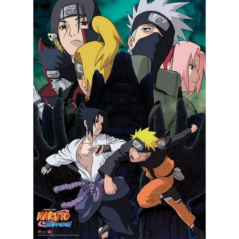 Wall Scroll - Naruto Shippuden - New Vs Sasuke Anime Gifts Toys