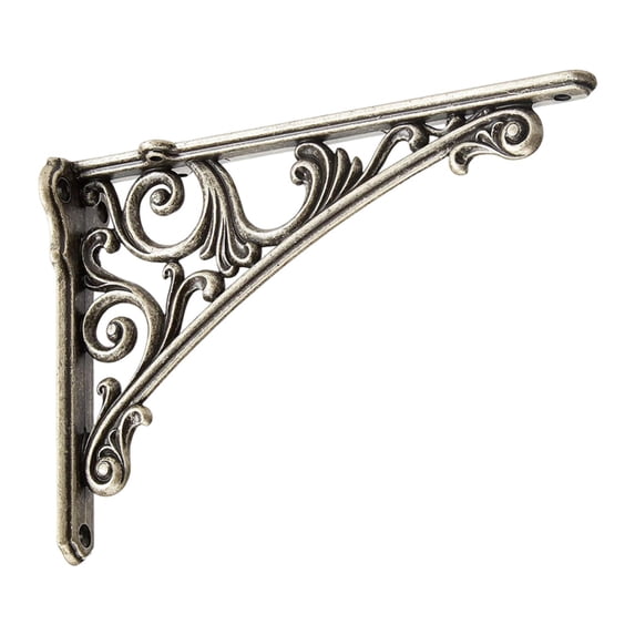 Wall Shelf Bracket Corner Brace Shelf Support Heavy Duty Zinc Alloy for Farmhouse Kitchen Garage Storage