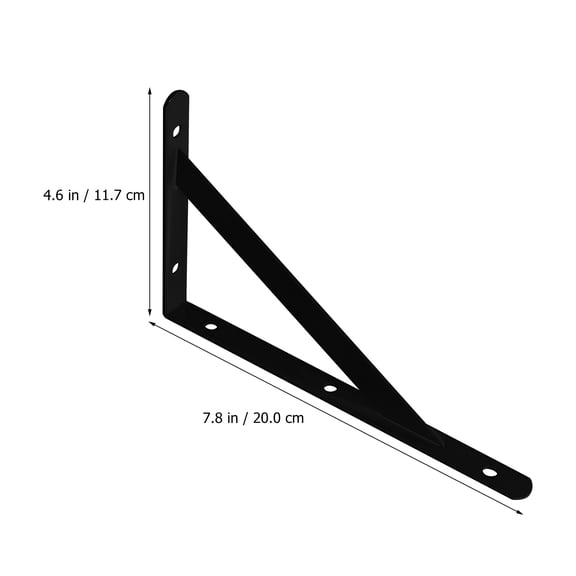 POPETPOP Floating Shelf Brackets, Rust-Resistant Steel, Simple Design, 4Pcs