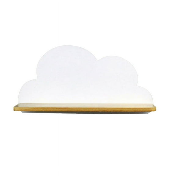 Wall Shelf Cloud Mount Rack Storage Wood Decor Mounted Folding Shape Wooden Shelving