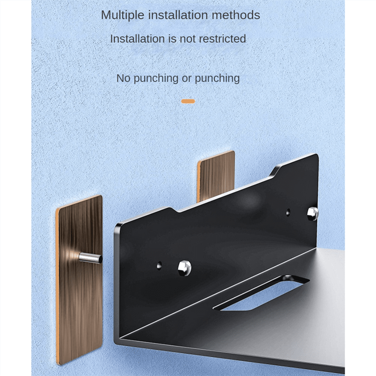 Mini Projector Wall Mount Shelf, Floating Black Holder