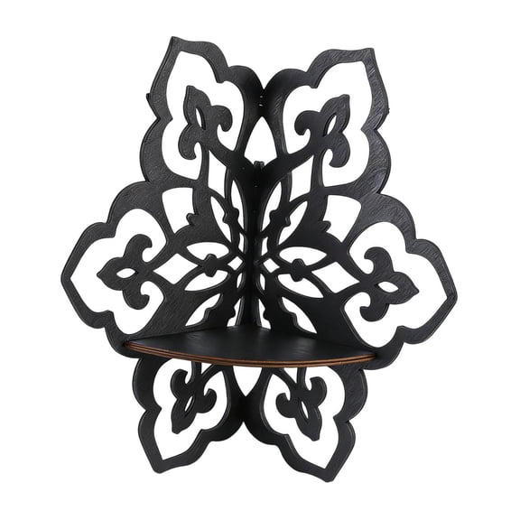 Wall Shelf Minimalist Homestay Home Decor Wooden Storage Rack 90 Degree Corner Candle Holder for Office Bedroom