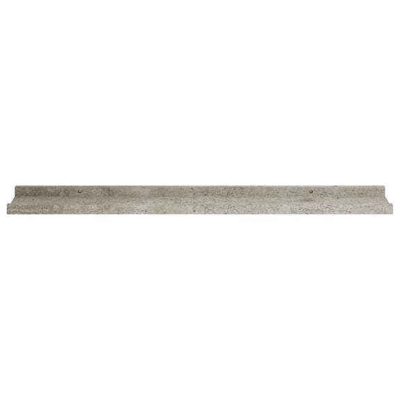 Wall Shelves 2 Pcs Concrete Grey Floating Wall Mounted Shelf for Home Display Storage