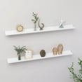 thumbnail image 1 of Wall Shelves 2 pcs White 39.4"x3.5"x1.2", 1 of 9