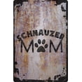 thumbnail image 1 of Wall Sign Schnauzer mom paw print caps love animals dog pet owner Decorative Art Wall Decor Funny Gift, 1 of 1