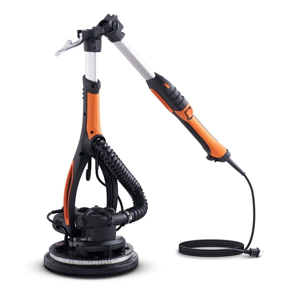 Wall Smoother 900W Power Sander - Adjustable Speed, Dust Collection, Telescopic Handle - Drywall Sanding Tool for Ceilings & Walls - Includes 12 Sanding Pads