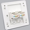 thumbnail image 1 of Wall Socket Outlet 86x86 Type RJ45 CAT5E Socket Computer Network Module Socket Wall Socket Panel Cable Interface Outlet, 1 of 6