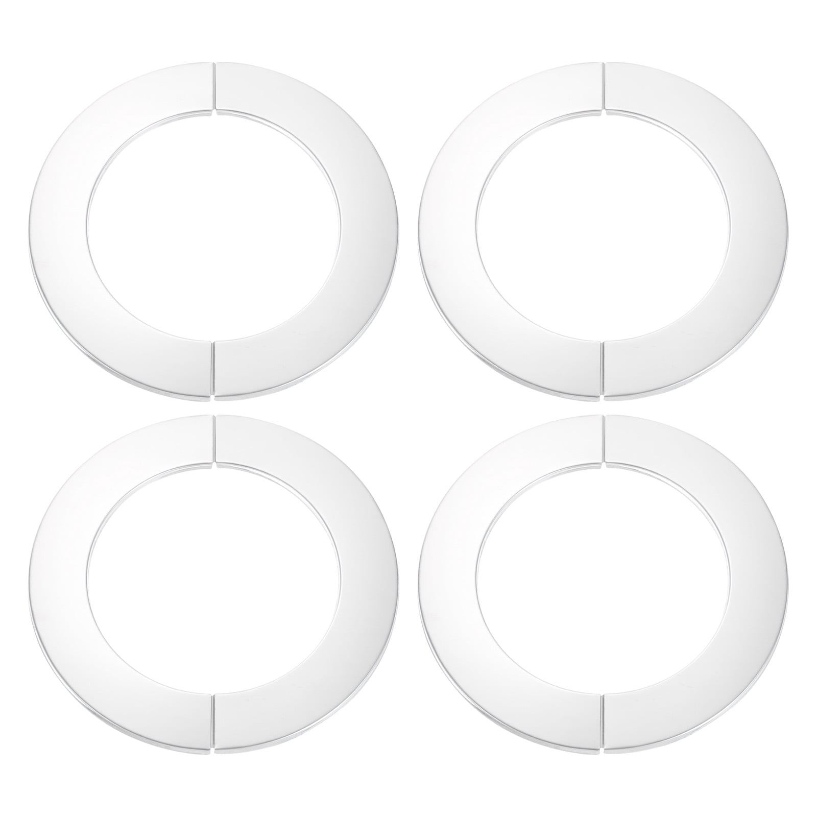 Wall Split Flange, 201 Stainless Steel Round Escutcheon Plate for 100mm