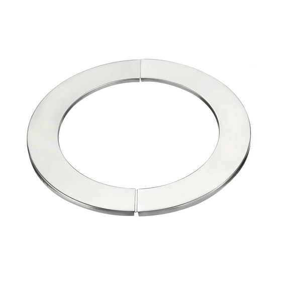 Wall Split Flange 201 Stainless Steel Round Escutcheon Plate for 125mm Diameter Pipe