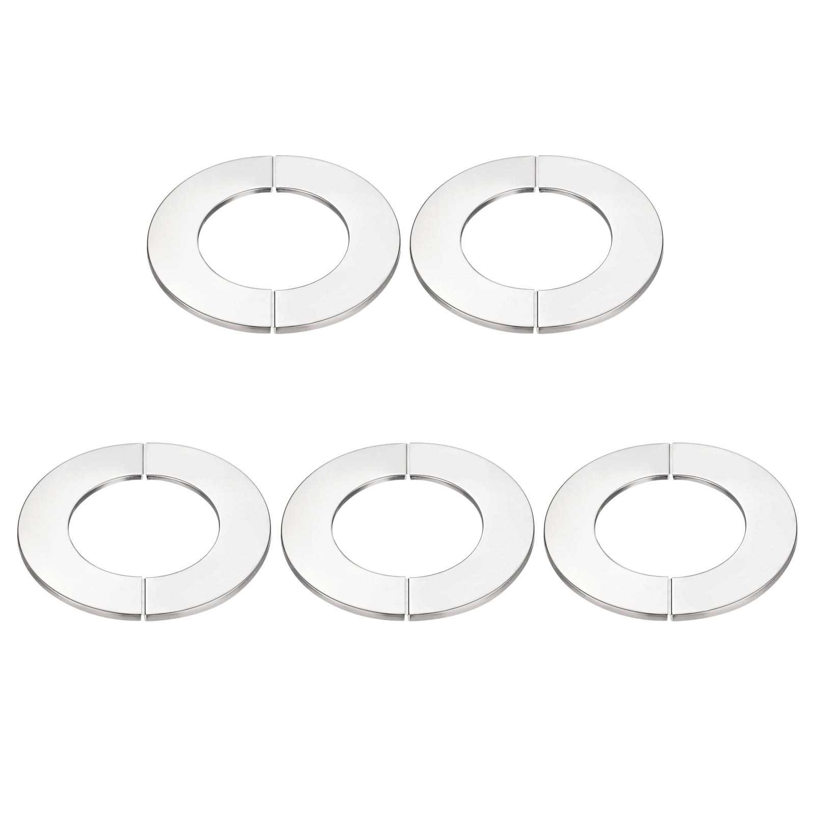 Wall Split Flange, 201 Stainless Steel Round Escutcheon Plate for 81mm
