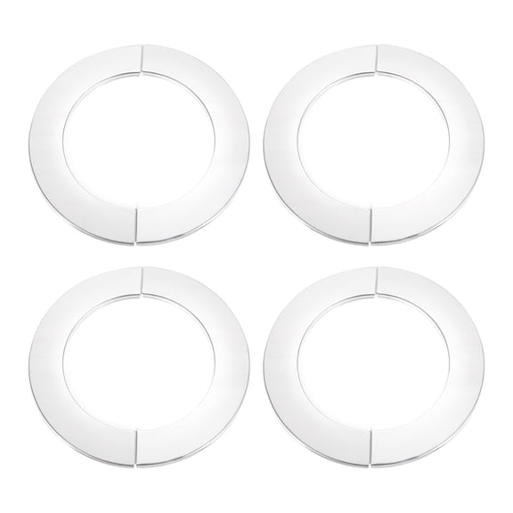 Wall Split Flange, 304 Stainless Steel Round Escutcheon Plate for 90mm Diameter Pipe, 4 Pack